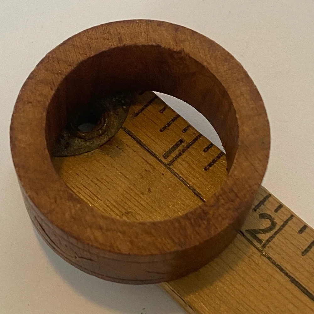 Four Napkin Rings Excellent Wood Inlay Set of 4 India